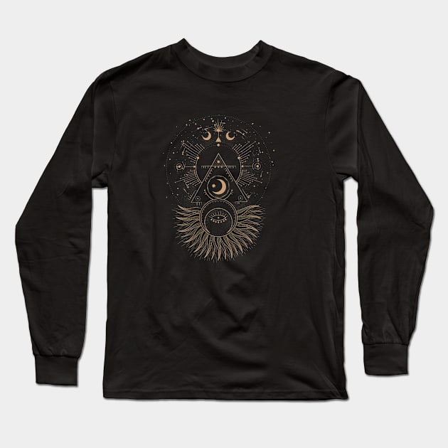 Sacred Geometry Long Sleeve T-Shirt by Pestach